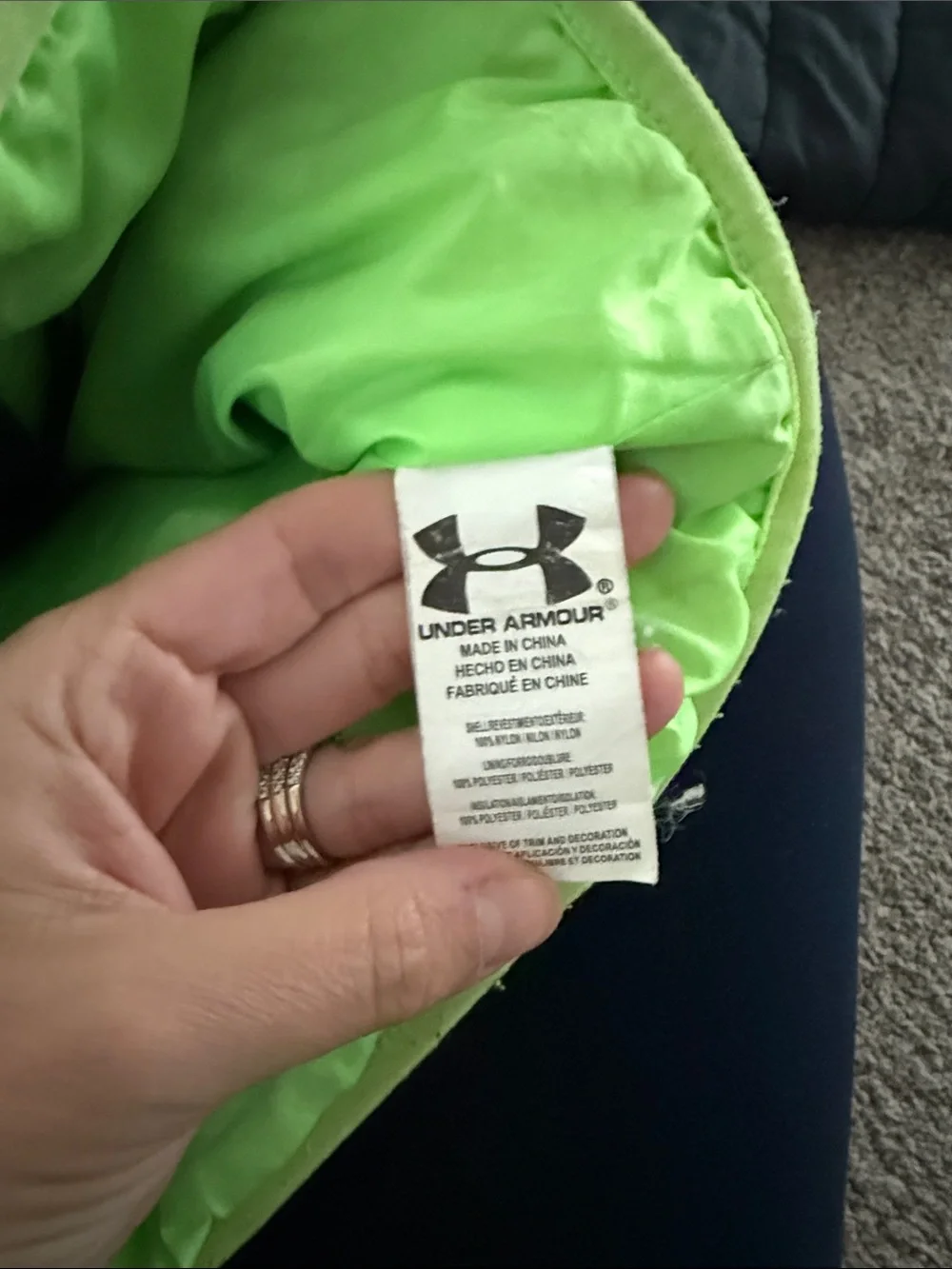 Under Armour Big Boys Pronto Puffer Jacket Youth Winter Gear Medium